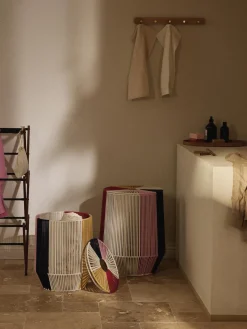 Cestos De La Ropa|Jarrones>Westwing Collection Cestas de ropa artesanales de cuerda Gabe, 2 uds. Multicolor