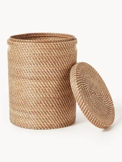 Outlet Cestas de ropa con tapa Lurdes, 2 uds. Cestos De La Ropa|Jarrones