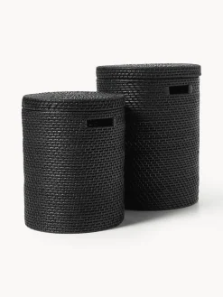 Online Cestas de ropa con tapadera Lurdes, 2 uds. Cestos De La Ropa|Jarrones
