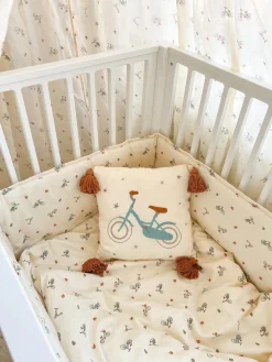Nidos De Colecho Y Sacos Para Dormir|Decoración Infantil>Cam Cam Copenhagen Chichonera cuna de algodón ecológico Bicycles Bicicletas