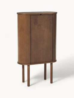 Sifonieres|Sifonieres></noscript>Westwing Collection Chiffonnier con frente acanalado Calary Madera de roble lacada en marrón oscuro