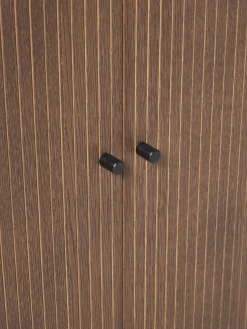 Sifonieres|Sifonieres></noscript>Westwing Collection Chiffonnier con frente acanalado Calary Madera de roble lacada en marrón oscuro