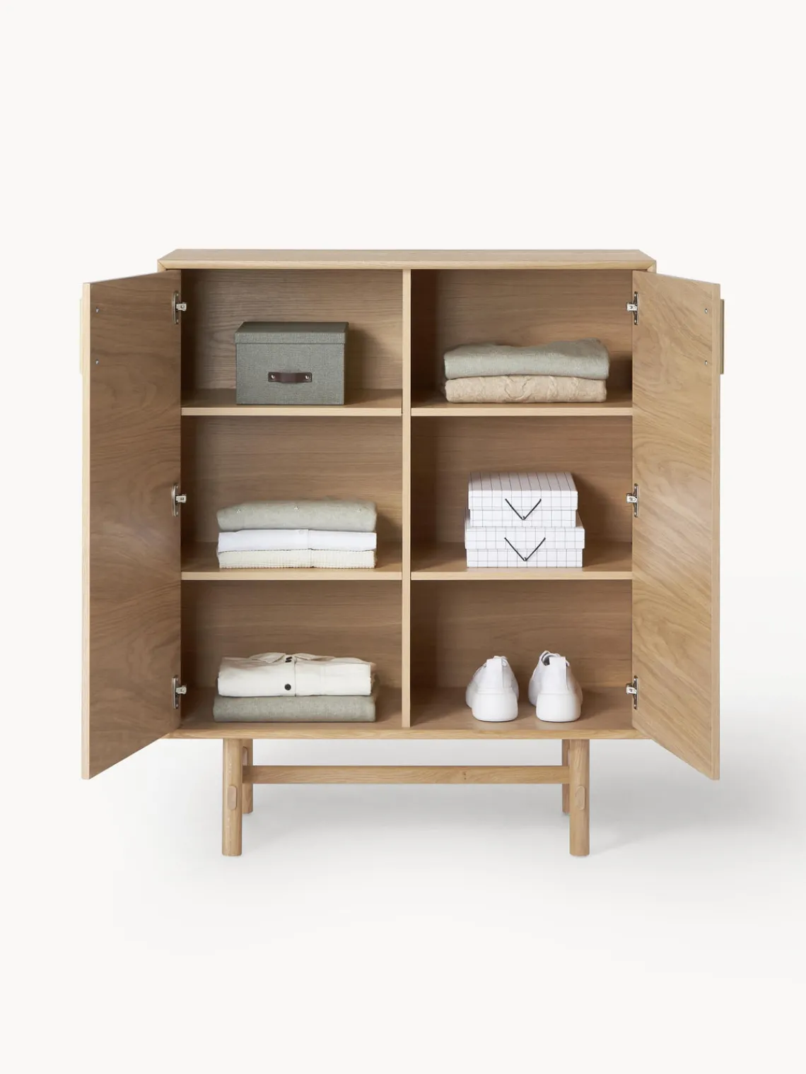 Sifonieres|Sifonieres>Westwing Collection Chiffonnier de madera de roble Diana Madera de roble clara