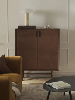 Sifonieres|Sifonieres>Westwing Collection Chiffonnier de madera de roble Diana Madera de roble oscura