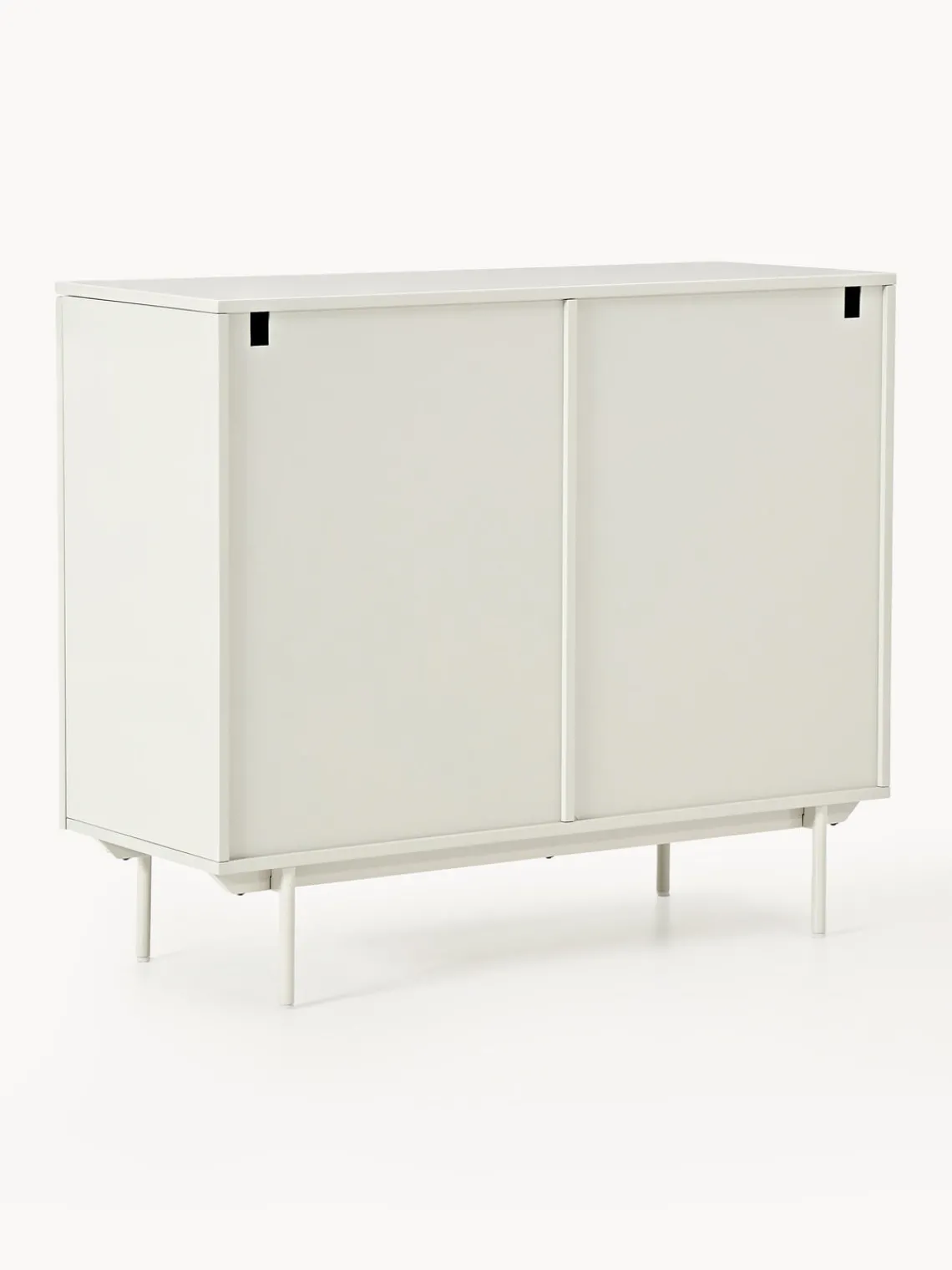 Sifonieres|Sifonieres>Westwing Collection Chiffonnier de madera Elona Beige claro brillante