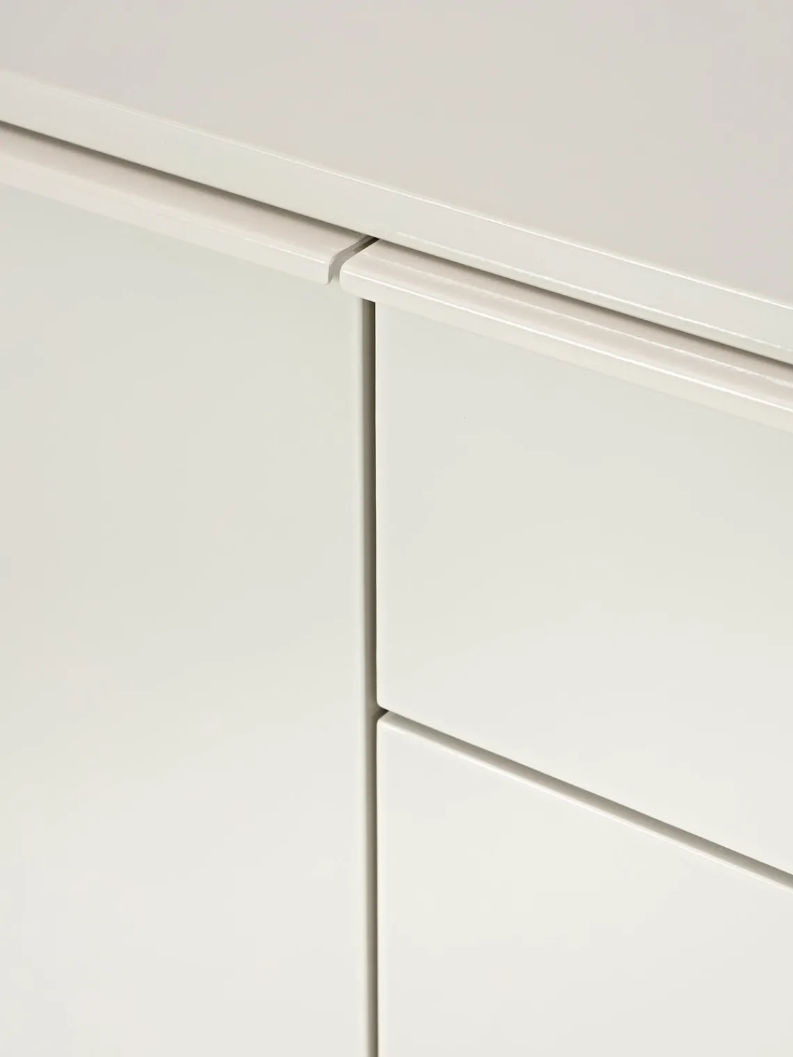 Sifonieres|Sifonieres>Westwing Collection Chiffonnier de madera Elona Beige claro brillante