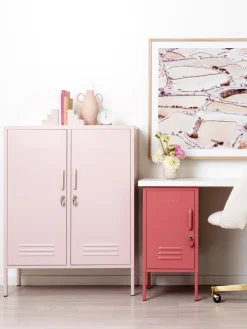 Armarios Infantiles|Sifonieres>Mustard Made Chiffonnier de metal The Midi Rosa claro