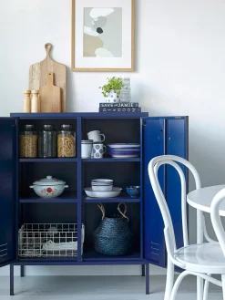 Armarios Infantiles|Sifonieres></noscript>Mustard Made Chiffonnier de metal The Midi Azul oscuro