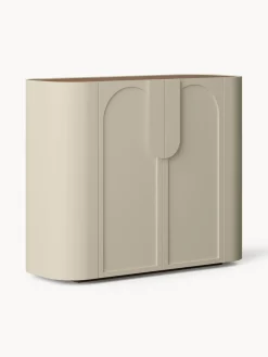 Sifonieres|Sifonieres>Westwing Collection Chiffonnier Jodie Beige claro, madera de fresno