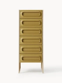 Sifonieres|Sifonieres>HKLIVING Chiffonnier Space Verde oliva, blanco crema