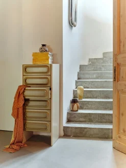 Sifonieres|Sifonieres>HKLIVING Chiffonnier Space Verde oliva, blanco crema