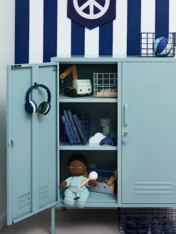 Armarios Infantiles|Sifonieres></noscript>Mustard Made Chiffonnier taquilla de metal The Midi Azul claro