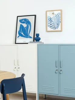 Armarios Infantiles|Sifonieres></noscript>Mustard Made Chiffonnier taquilla de metal The Midi Azul claro