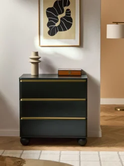 Cómodas|Cómodas>Westwing Collection Cómoda con patas esféricas Bumba Negro