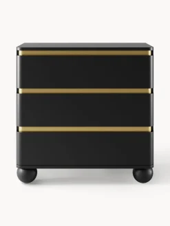 Cómodas|Cómodas></noscript>Westwing Collection Cómoda con patas esféricas Bumba Negro