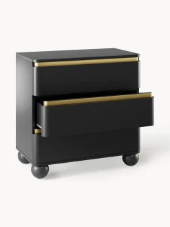 Cómodas|Cómodas></noscript>Westwing Collection Cómoda con patas esféricas Bumba Negro