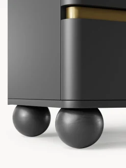 Cómodas|Cómodas></noscript>Westwing Collection Cómoda con patas esféricas Bumba Negro