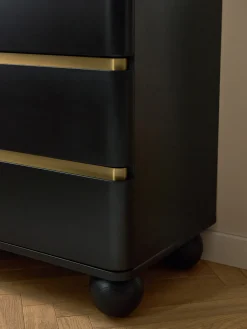 Cómodas|Cómodas></noscript>Westwing Collection Cómoda con patas esféricas Bumba Negro