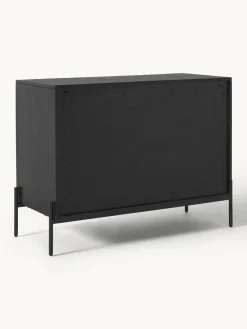 Cómodas|Cómodas></noscript>Westwing Collection Cómoda con tejido vienés Vienna Madera de mango, negro