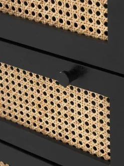 Cómodas|Cómodas></noscript>Westwing Collection Cómoda con tejido vienés Vienna Madera de mango, negro