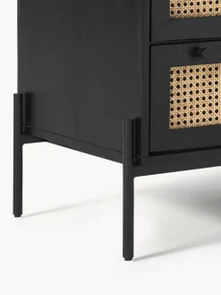 Cómodas|Cómodas></noscript>Westwing Collection Cómoda con tejido vienés Vienna Madera de mango, negro