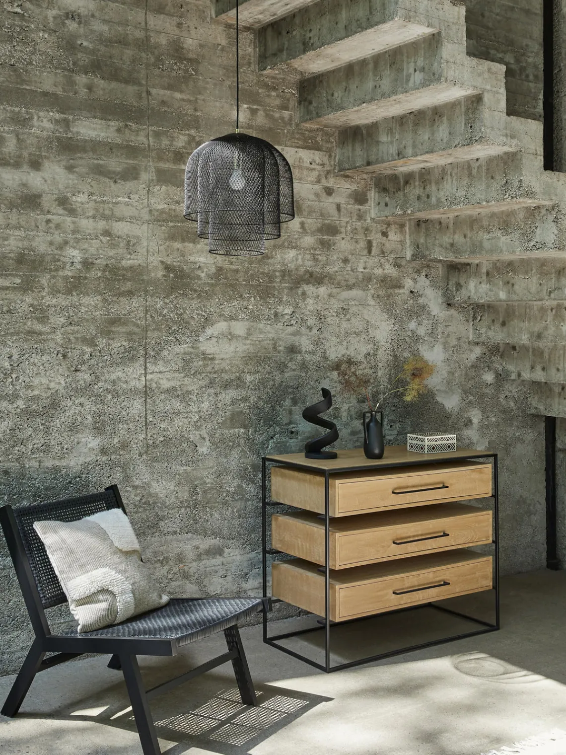 Outlet Cómoda de madera de mango Lyle Cómodas|Cómodas