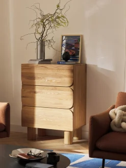 Discount Cómoda de madera de roble Cadi Cómodas|Cómodas