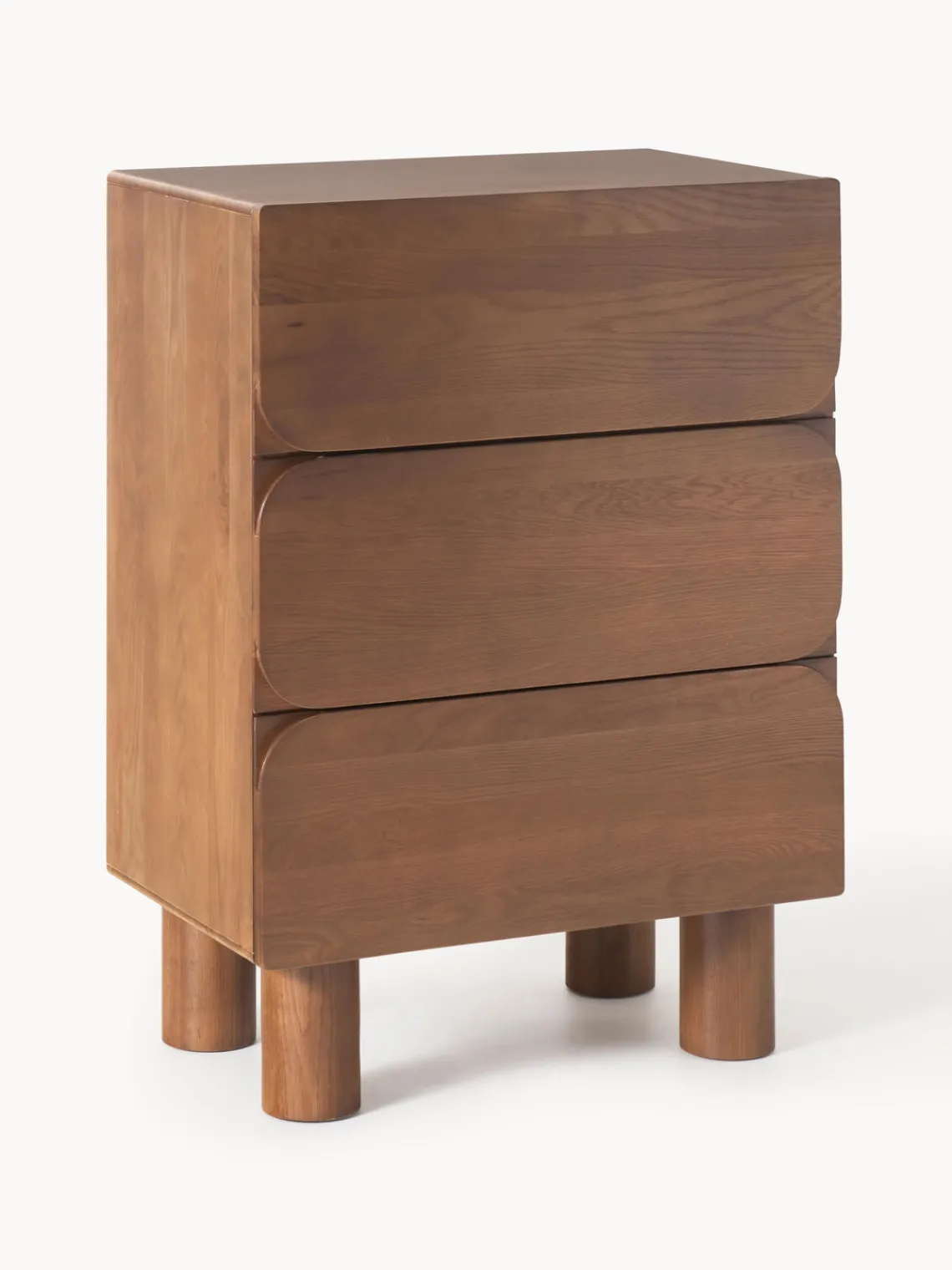 Cómodas|Cómodas>Westwing Collection Cómoda de madera de roble Cadi Madera de roble pintado marrón