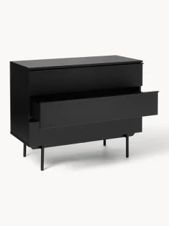 Cómodas|Cómodas></noscript>Westwing Collection Cómoda de madera Elona Negro mate