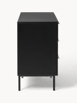 Cómodas|Cómodas></noscript>Westwing Collection Cómoda de madera Elona Negro mate