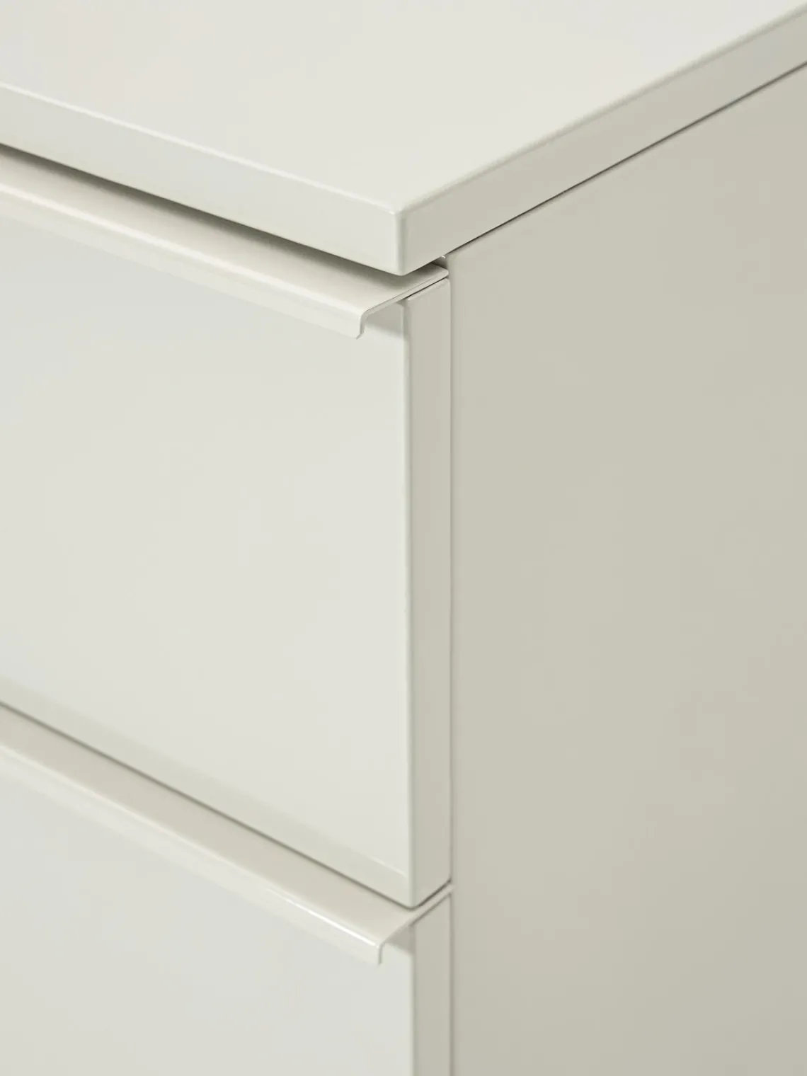 Cómodas|Cómodas>Westwing Collection Cómoda de madera Elona Beige claro brillante