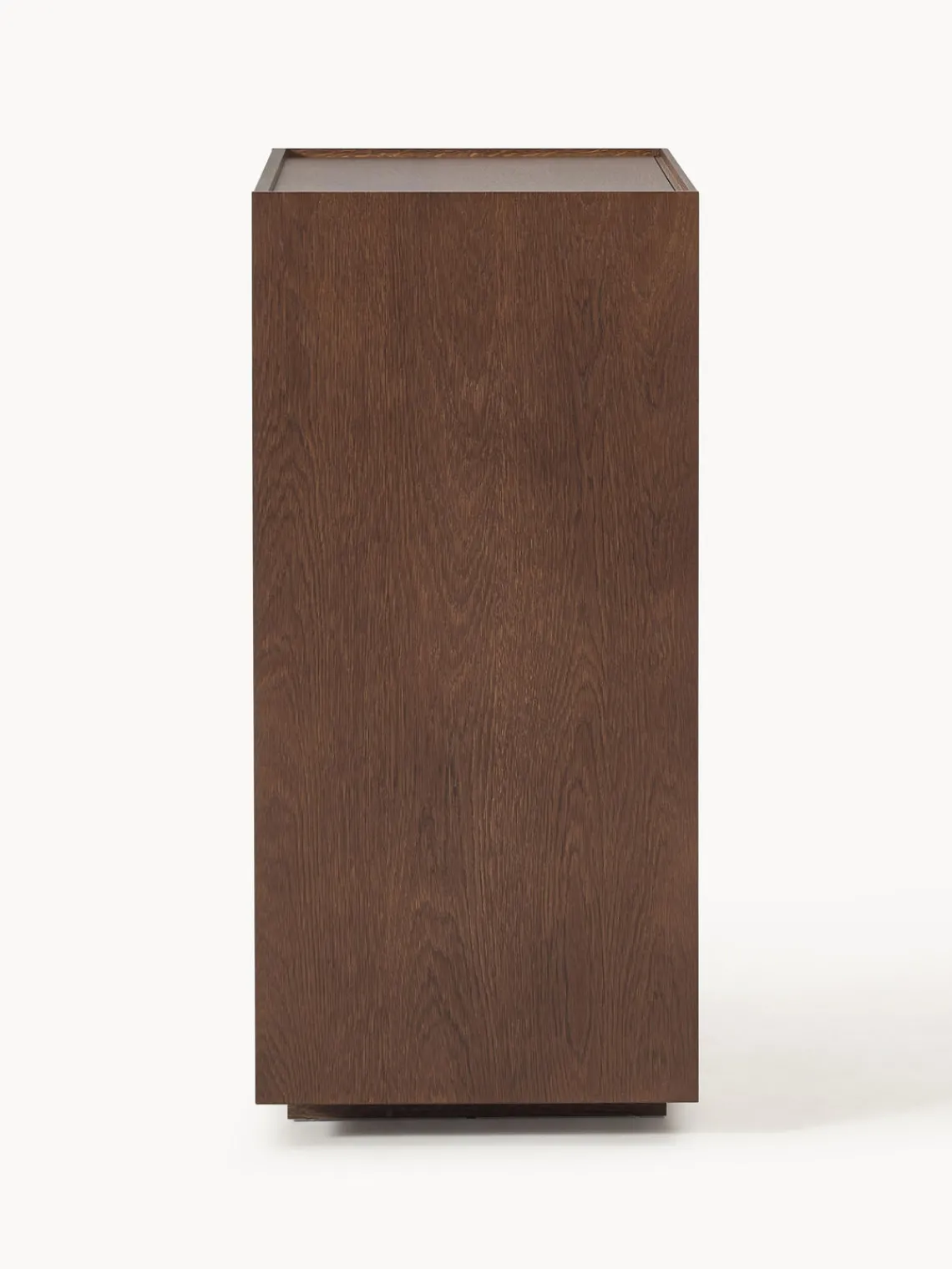 Cómodas|Cómodas>Westwing Collection Cómoda de madera Larsen Madera de roble lacada en marrón oscuro