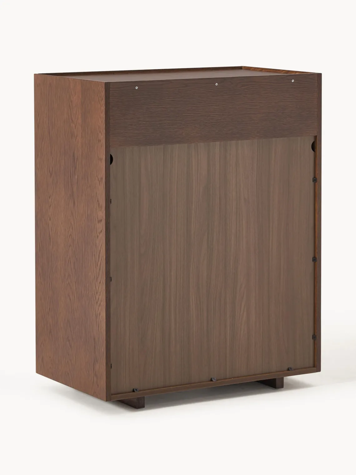 Cómodas|Cómodas>Westwing Collection Cómoda de madera Larsen Madera de roble lacada en marrón oscuro