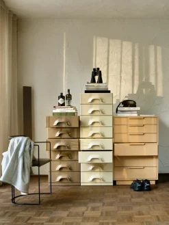 Clearance Cómoda de madera Sungkai Space Age Cómodas|Cómodas