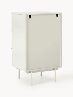 Cómodas|Cómodas></noscript>Westwing Collection Cómoda pequeña de madera Elona Beige claro brillante