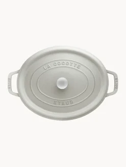 Ollas|Ollas></noscript>Staub Cocotte ovalada de hierro fundido Signature Collection Gris claro brillante