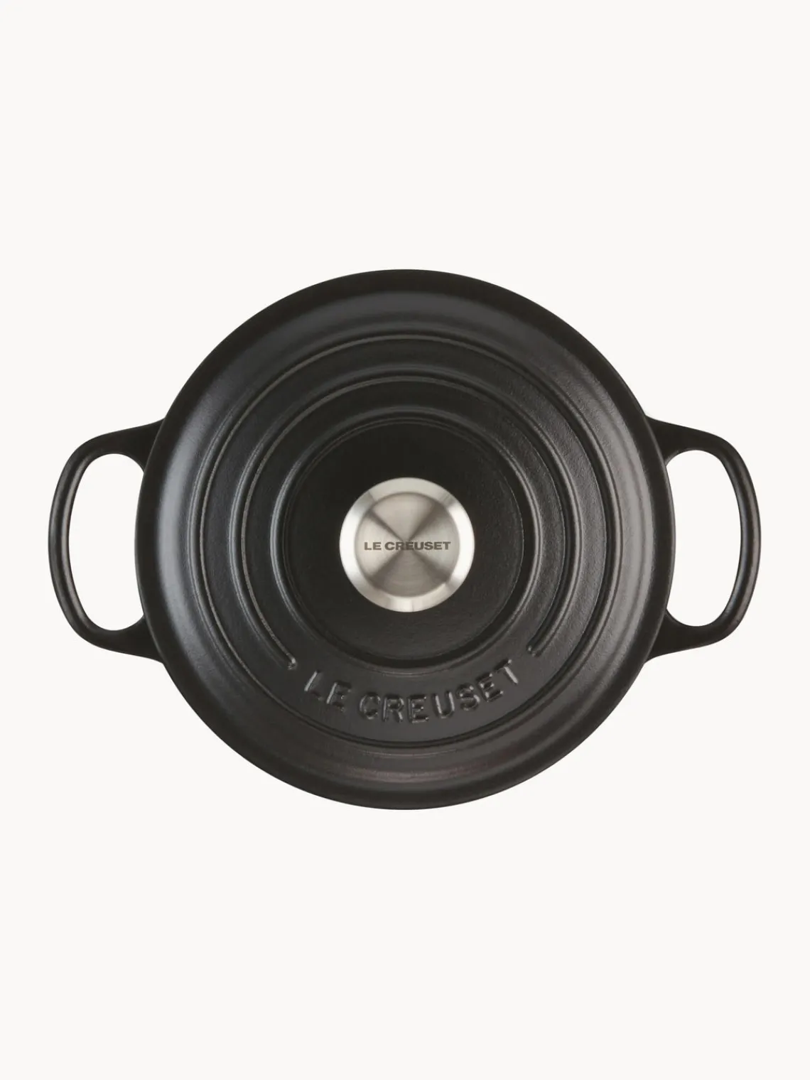 Ollas|Ollas>LE CREUSET Cocotte redonda de hierro fundido Signature Collection Negro, plateado
