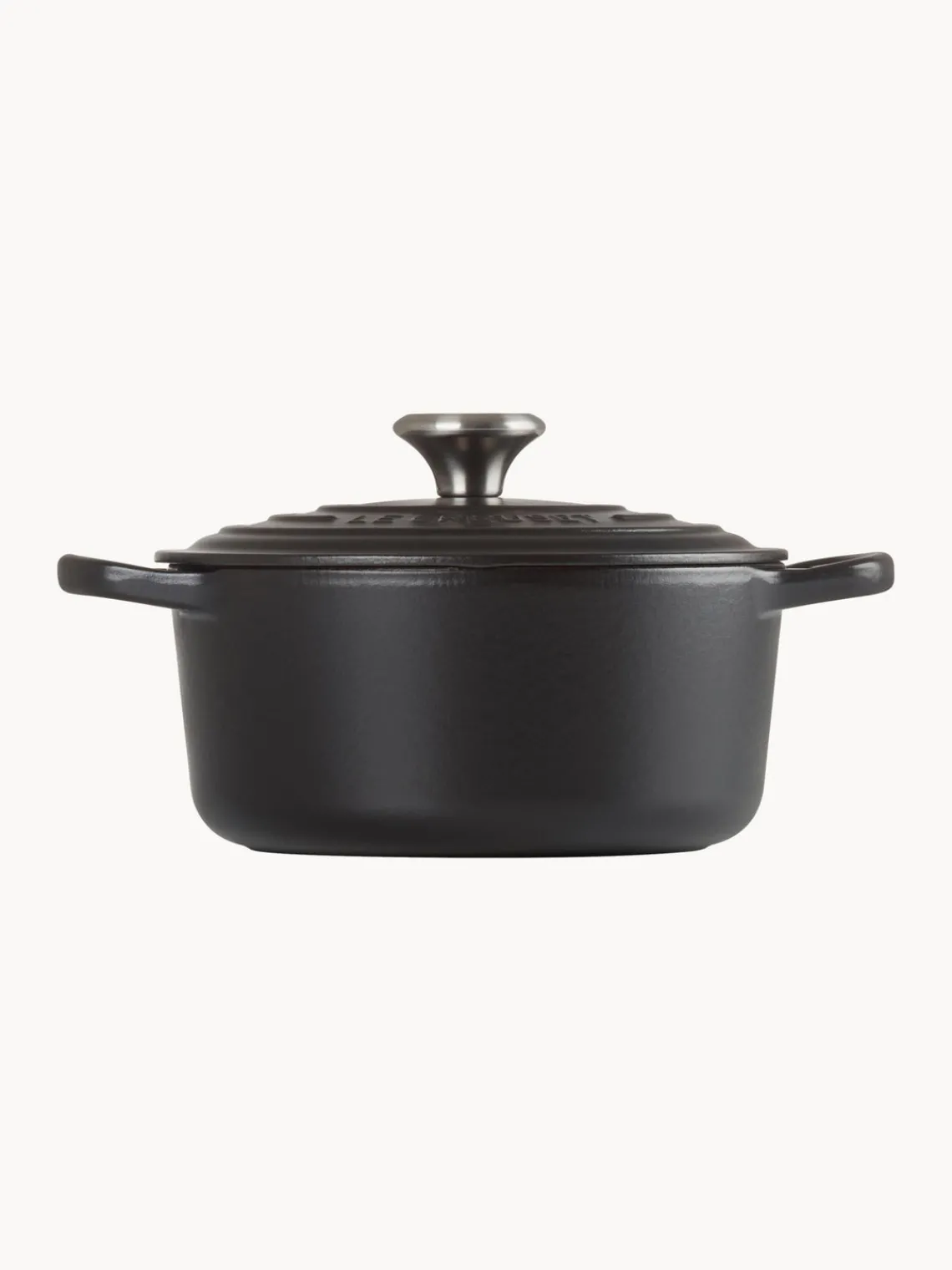 Ollas|Ollas>LE CREUSET Cocotte redonda de hierro fundido Signature Collection Negro, plateado