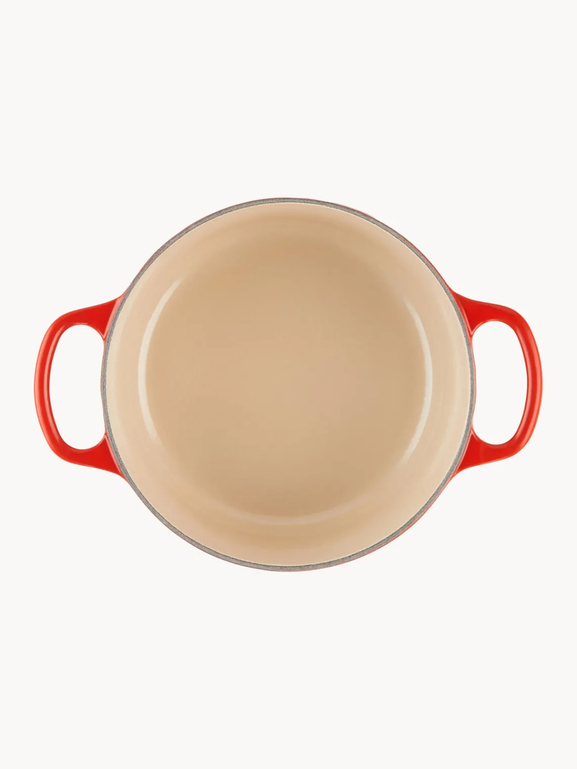 Ollas|Ollas>LE CREUSET Cocotte redonda de hierro fundido Signature Collection Tonos rojos, plateado