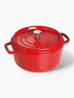 Ollas|Ollas>Staub Cocotte redonda de hierro fundido La Cocotte Rojo, plateado