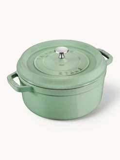 Ollas|Ollas>Staub Cocotte redonda de hierro fundido La Cocotte Verde salvia brillante