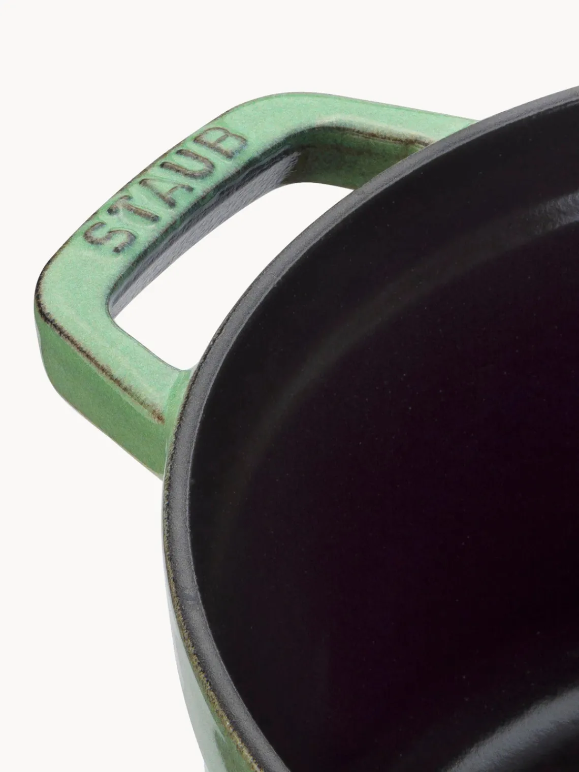 Ollas|Ollas>Staub Cocotte redonda de hierro fundido La Cocotte Verde salvia brillante