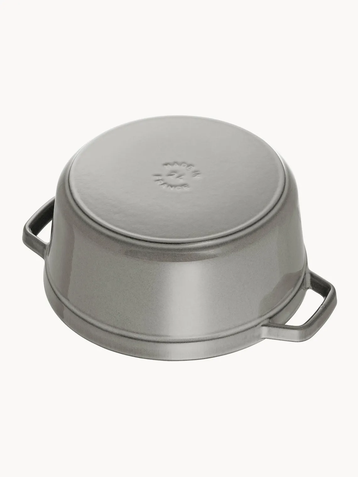 Ollas|Ollas>Staub Cocotte redonda de hierro fundido La Cocotte Gris brillante