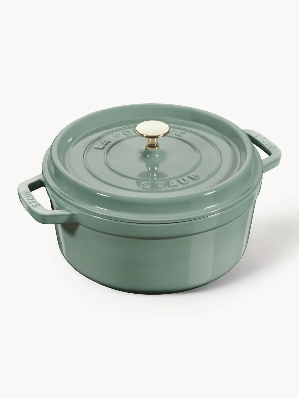 Ollas|Ollas>Staub Cocotte redonda de hierro fundido La Cocotte Verde turquesa, brillante