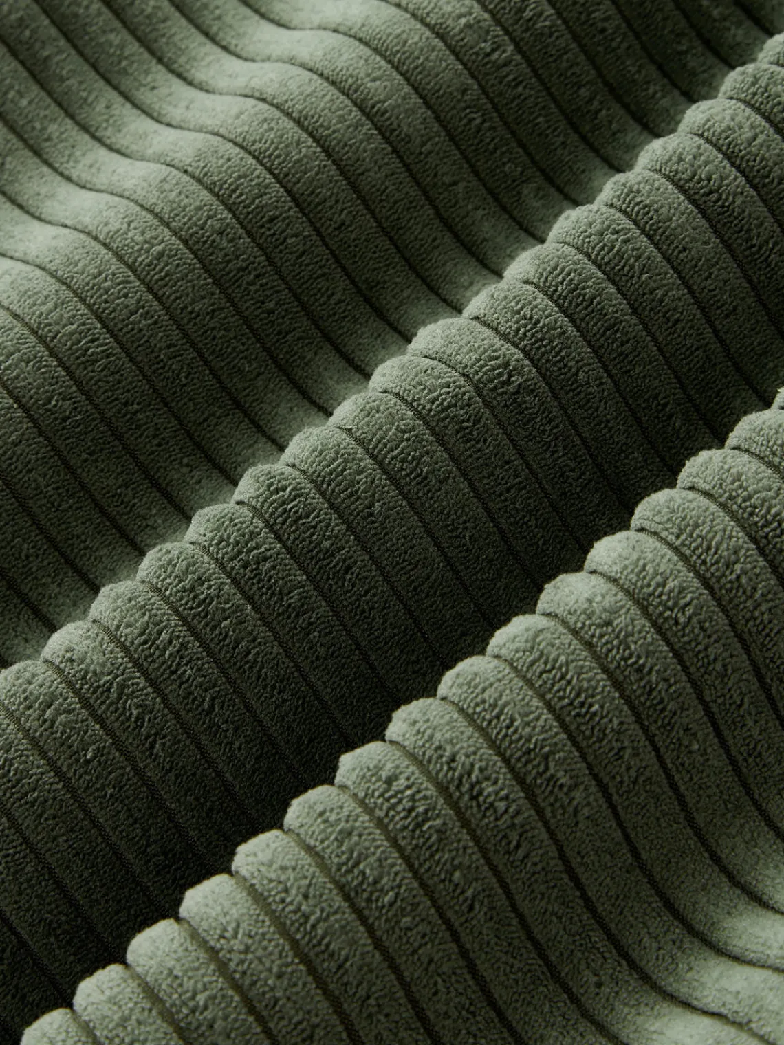 Mantas|Cojines Decorativos>Westwing Collection Cojín alargado de pana Kylen Verde oliva, verde oscuro