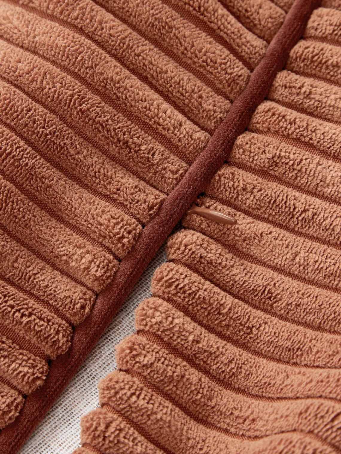 Mantas|Cojines Decorativos>Westwing Collection Cojín alargado de pana Kylen Terracota, rojo oscuro