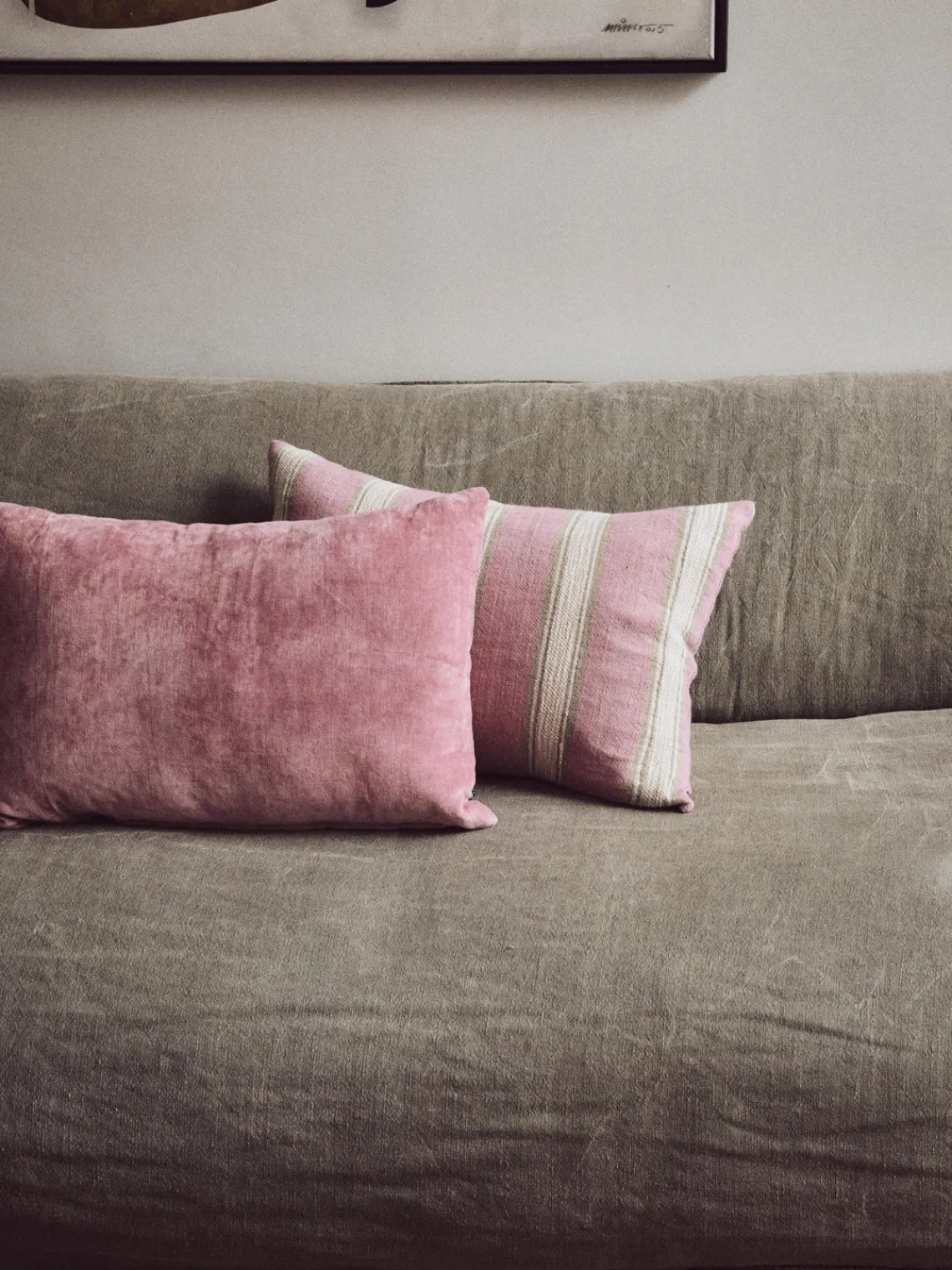 Mantas|Cojines Decorativos>HKLIVING Cojín artesanal Blush