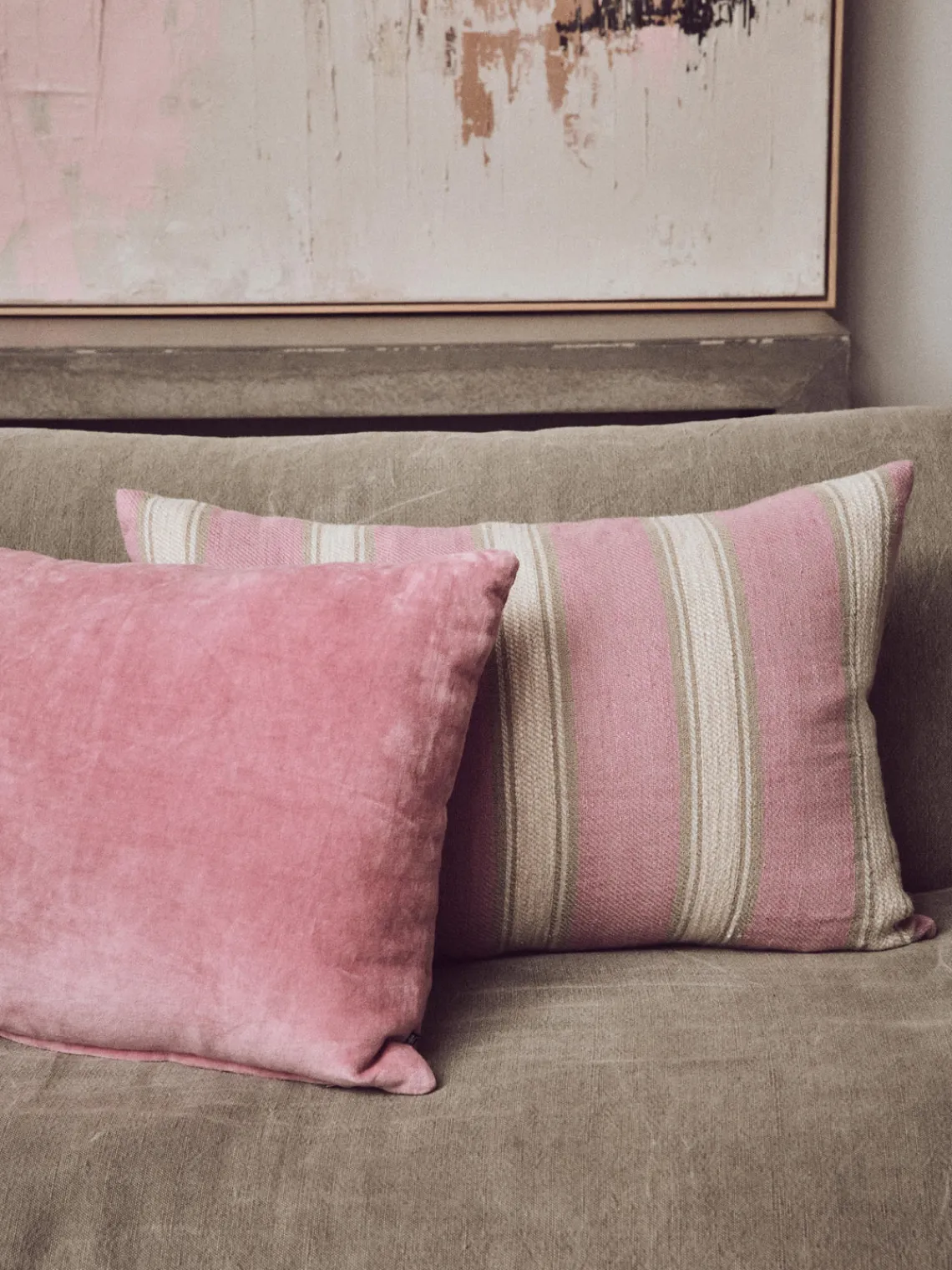 Mantas|Cojines Decorativos>HKLIVING Cojín artesanal Blush