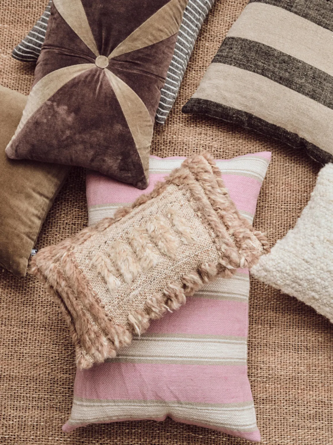 Mantas|Cojines Decorativos>HKLIVING Cojín artesanal Blush