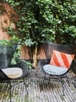 Mantas|Cojines Decorativos>HKLIVING Cojín artesanal de algodón Striped